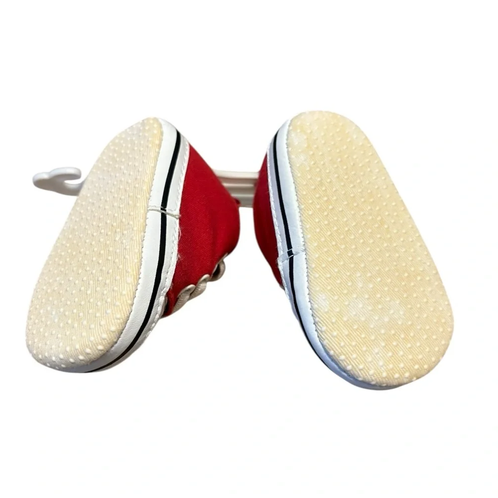 Rising Star Size 1 Baby Crib Shoes‎ Sneakers Red New
